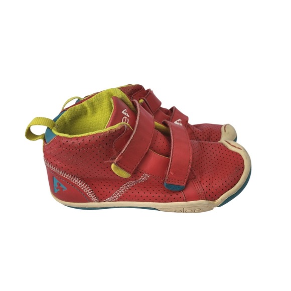 PLAE Other - Plae Max High Top Leather Sneakers Kids Size 13 Red Boys or Girls Play Shoes